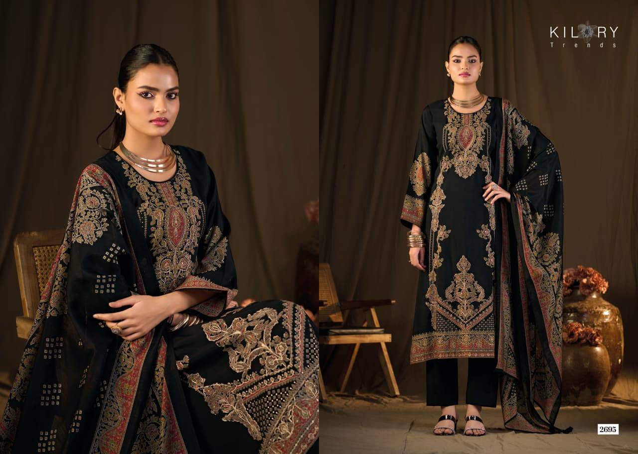  FLORENCE BY KILORY TRENDS 2691 To 2696 Series Stylish Beautiful Colourful PURE MUSLIN Dresses At Wholesale Price
